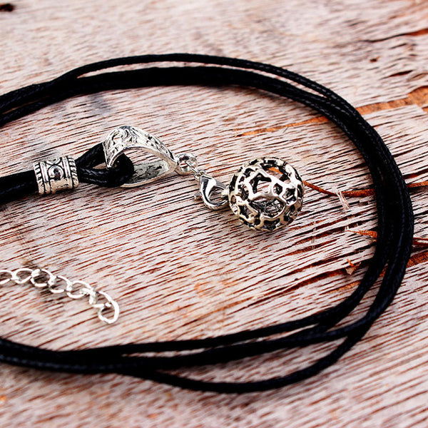 Women's Necklace brown leather siber  Jewelry Accessories Ladies leather necklace Women's ethnic necklace