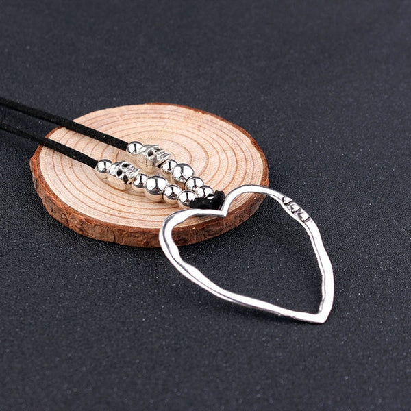 Women's Necklace brown leather siber  Jewelry Accessories Ladies leather necklace Women's ethnic necklace