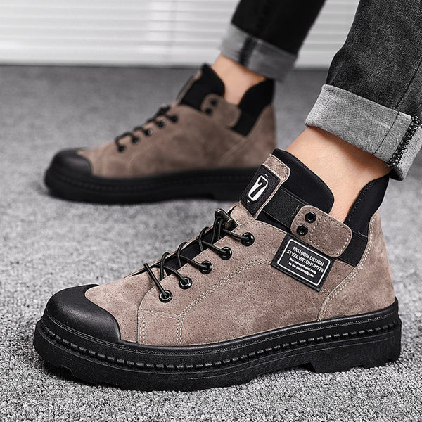 2019 Winter Men's Boots Warm PU Leather Male Waterproof Shoes Chaussure Mans Casual Shoes For Men Boots Footwear Male Sneakers