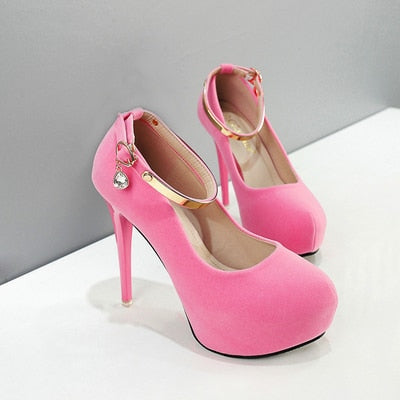 Women's high heels ultimate sexy high heel waterproof platform 16cm high heel single shoes women's wedding shoes white.