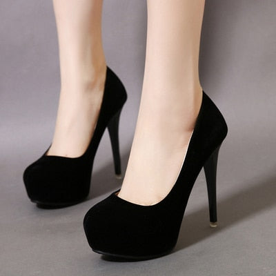 Women's high heels ultimate sexy high heel waterproof platform 16cm high heel single shoes women's wedding shoes white.