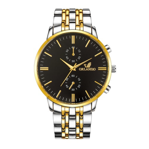 Men's Wrist Watch Men Watch Top Brand Luxury Orlando Fashion Watches Clock Stainless Steel Men's Watch Men erkek kol saati