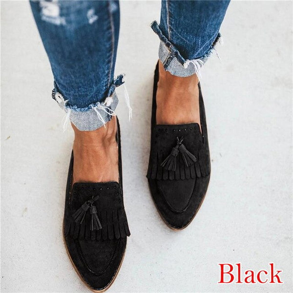 Women's flat shoes 2019  new women's shoes casual ballet flat shoes  Loafer shoes with tassel women's shoes