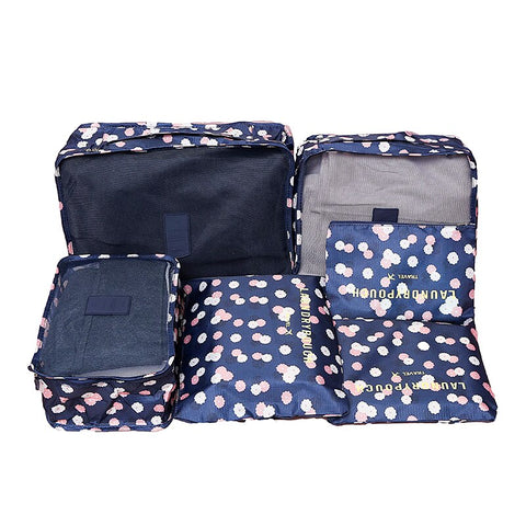 6Pcs/Lot Travel Bags Set Portable Packing Cube Women's Men's Clothes Luggage Sorting Storage Pouch Organizer Accessories Product