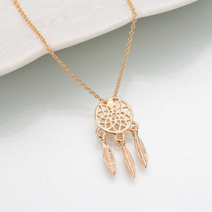 Women's Necklace New Fashion Dream Catcher Series Jewelry Necklace Exquisite Alloy Hollow is Fashion Pendant Jewelry Gift