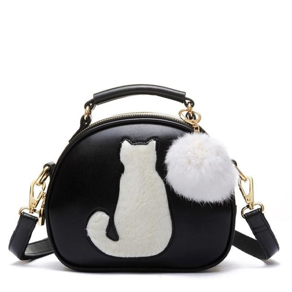 Cute Fox Rabbit Cat Bear Face Women Bag Baby Girl Mini Shoulder Bag For Women Cross Body Bags Lady PU Leather Handbags L4-3256