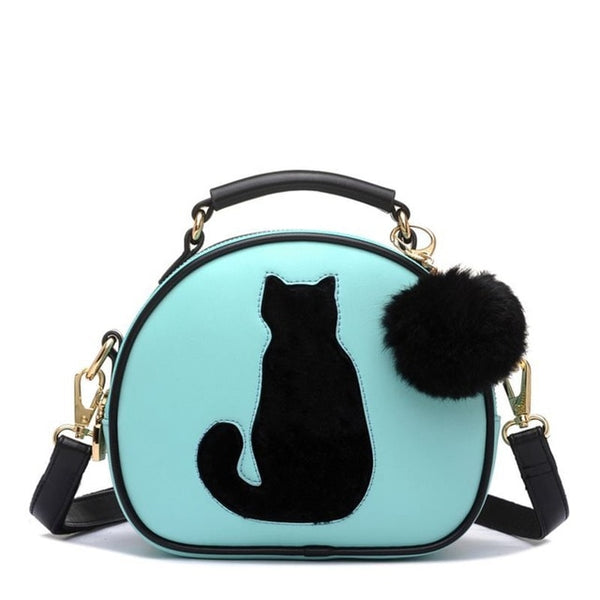 Cute Fox Rabbit Cat Bear Face Women Bag Baby Girl Mini Shoulder Bag For Women Cross Body Bags Lady PU Leather Handbags L4-3256