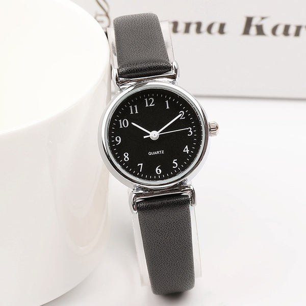 Exquisite small simple women dress watches retro leather female clock Top  brand women's fashion mini design wristwatches clock