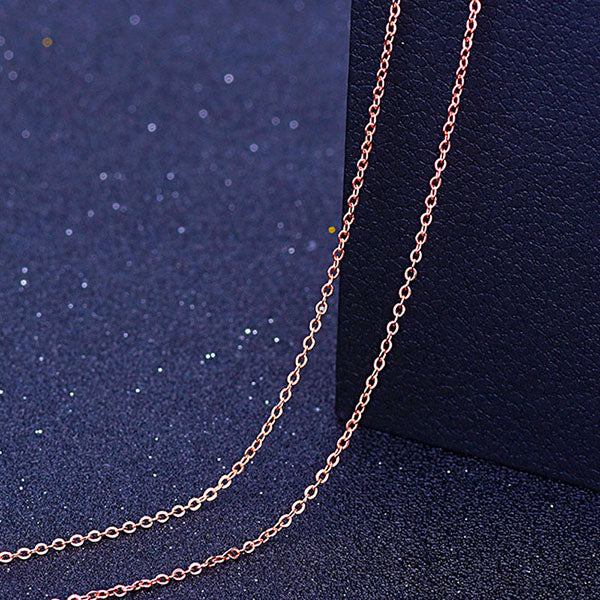 RE 45cm DIY women's chain Necklaces Friendly Copper Wave/Snake/Box Chains Jewelry Beads for Pendant Accessories rose gold J40