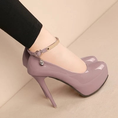 Women's high heels ultimate sexy high heel waterproof platform 16cm high heel single shoes women's wedding shoes white.