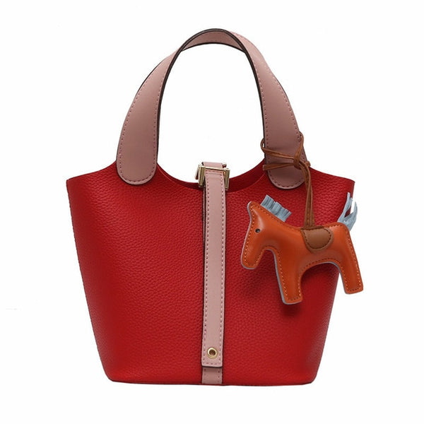 2019 new womens brand Handbag Women Large Tote Bag Female Bucket Shoulder Bags Lady Leather Messenger Bag cute red Shopping Bag